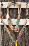 Showman ® Beaded headstall and breast collar set. ~ - Country Scene Saddlery and Pet Supplies