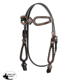 New! Showman ® Black leather headstall. - Country Scene Saddlery and Pet Supplies