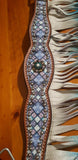 NEW! Showman ® Blue diamond headstall and breast collar set. - Country Scene Saddlery and Pet Supplies