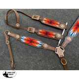 New! Showman ® Browband Headstall & Breast collar set - Country Scene Saddlery and Pet Supplies