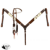 NEW! Showman ® Brown and White hair on cowhide - Country Scene Saddlery and Pet Supplies