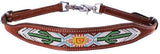 Showman ® cactus and navajo beaded design wither strap. - Country Scene Saddlery and Pet Supplies