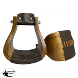 New! Showman ® Extra Wide Polished Ashwood wooden stirrups - Country Scene Saddlery and Pet Supplies