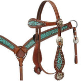 Showman ® Filigree Headstall and Breast Collar Set. - Country Scene Saddlery and Pet Supplies
