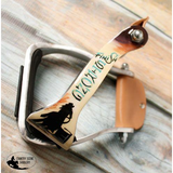 New! Showman ® Finish Strong Barrel Racer Print Stirrup.