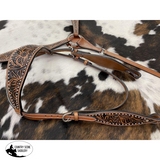 NEW! Showman ® Floral tooled design browband. - Country Scene Saddlery and Pet Supplies