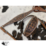 New! ~ Showman ® Floral Tooled Design Browband.