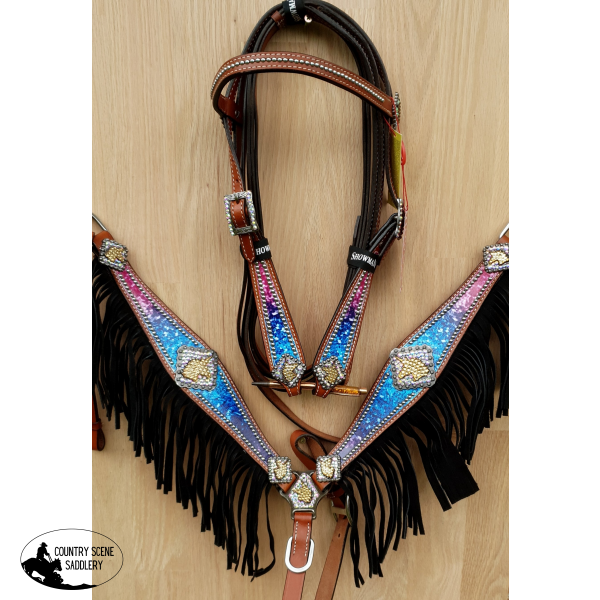 Showman ® Galaxy Print Browband.