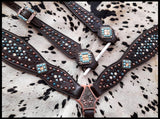 New! Showman ® Gator print inlay one ear. - Country Scene Saddlery and Pet Supplies