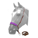 Showman ® Glitter Overlay Leather Tie Down. Full/cob / Purple