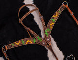 Showman ® Hand Painted Sunflower Halves and Cactus. - Country Scene Saddlery and Pet Supplies
