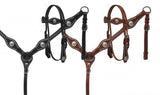 NEW! Showman ® Headstall and breast collar set with silver conchos. - Country Scene Saddlery and Pet Supplies