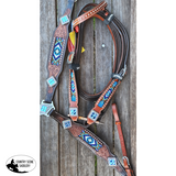New! Showman® Headstall and breast collar with beaded inlay. - Country Scene Saddlery and Pet Supplies