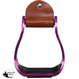 New! Showman® High Stakes Aluminium Western Stirrups – Pink - Western Stirrups