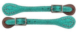 Showman ® Ladies glitter leather spur straps. - Country Scene Saddlery and Pet Supplies