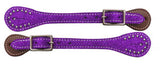 Showman ® Ladies glitter leather spur straps. - Country Scene Saddlery and Pet Supplies