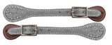 Showman ® Ladies glitter leather spur straps. - Country Scene Saddlery and Pet Supplies
