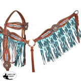 NEW! Showman ® "Light as a Feather" browband headstall and breast collar set. - Country Scene Saddlery and Pet Supplies