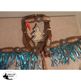 NEW! Showman ® "Light as a Feather" browband headstall and breast collar set. - Country Scene Saddlery and Pet Supplies