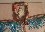 NEW! Showman ® "Light as a Feather" browband headstall and breast collar set. - Country Scene Saddlery and Pet Supplies