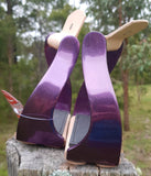 Showman ® Lightweight color coated twisted angled aluminum stirrups. - Country Scene Saddlery and Pet Supplies