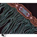 New! ~ Showman ® Medium Leather Headstall And Breastcollar. #leather Breastcollar Set With Beaded