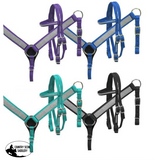 New! Showman ® Mini/ Small Pony Nylon headstall and breast collar set with crystals. - Country Scene Saddlery and Pet Supplies