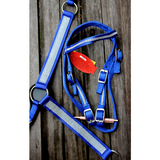 Showman ® Mini/ Small Pony Nylon headstall and breast collar set with crystals. Western Tack Sets