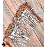 New! Showman ® Multi Colored Sunflower And Cross Brow Band Headstall Breast Collar Set.