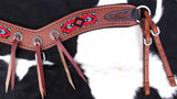 Showman ® Navajo Beaded Inlay tripping collar. - Country Scene Saddlery and Pet Supplies