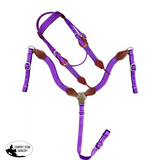 New! Showman ® Nylon Brow Band Headstall and Breast collar set with leather accents. - Country Scene Saddlery and Pet Supplies