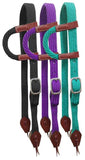 Showman ® Nylon One Ear Headstall with leather accents.. - Country Scene Saddlery and Pet Supplies