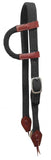 Showman ® Nylon One Ear Headstall with leather accents.. - Country Scene Saddlery and Pet Supplies