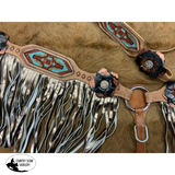 NEW! Showman ® Painted 3D Flower & Aztec Beaded . - Country Scene Saddlery and Pet Supplies