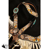 NEW! Showman ® Painted feather browband. - Country Scene Saddlery and Pet Supplies