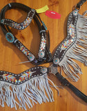 NEW! Showman ® Painted feather browband. - Country Scene Saddlery and Pet Supplies