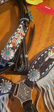 NEW! Showman ® Painted feather browband. - Country Scene Saddlery and Pet Supplies