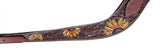 Showman ® Painted sunflower leather pulling collar. - Country Scene Saddlery and Pet Supplies