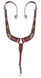 Showman ® Painted sunflower leather pulling collar. - Country Scene Saddlery and Pet Supplies