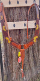 Showman ® Painted sunflower leather pulling collar. - Country Scene Saddlery and Pet Supplies
