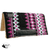 Showman ® Pony 24 X 100% Woven Wool Top Pad. Pink