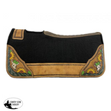 New! Showman® Pony 24" x 24" Black felt 1” saddle pad - Country Scene Saddlery and Pet Supplies