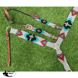 NEW! Showman ® Pony Size Corded One Ear Headstall and Breast Collar Set - Cross - Country Scene Saddlery and Pet Supplies
