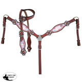 NEW! Showman ® PONY SIZE Donut print headstall and breast collar set. - Country Scene Saddlery and Pet Supplies