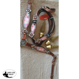 NEW! Showman ® PONY SIZE Donut print headstall and breast collar set. - Country Scene Saddlery and Pet Supplies