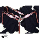 NEW! Showman ® PONY SIZE Donut print headstall and breast collar set. - Country Scene Saddlery and Pet Supplies