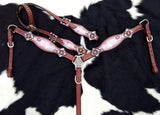 NEW! Showman ® PONY SIZE Donut print headstall and breast collar set. - Country Scene Saddlery and Pet Supplies