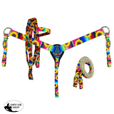 Showman ® Pony Size Nylon Headstall & Breastcollar Set