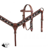 NEW! Showman ® PONY SIZE Unicorn print headstall and breast collar set. - Country Scene Saddlery and Pet Supplies