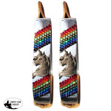 New! Showman ® Pony/Youth polished aluminum stirrup with unicorn concho and rainbow crystal rhinestone stones. - Country Scene Saddlery and Pet Supplies